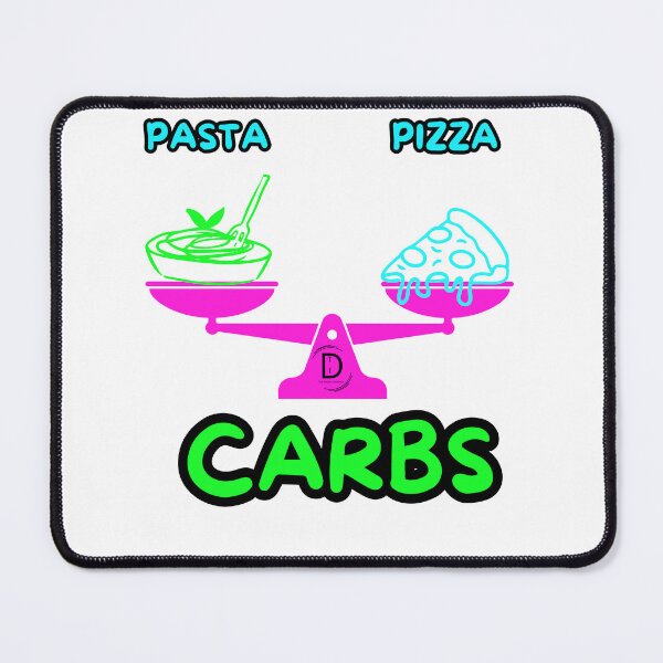 Item preview, Funny Italian Food Dilemma - Carbs Lover Anti Diet Neon Art designed and sold by TheItaliandilemma.