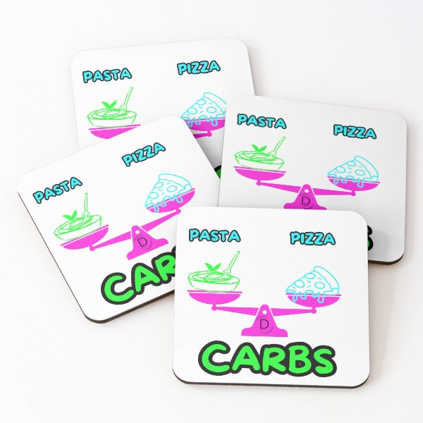 Item preview, Funny Italian Food Dilemma - Carbs Lover Anti Diet Neon Art designed and sold by TheItaliandilemma.