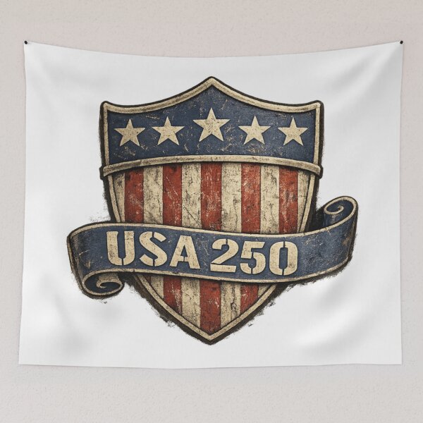 Item preview, USA_Shield_Weathered designed and sold by Willa-Westwood.