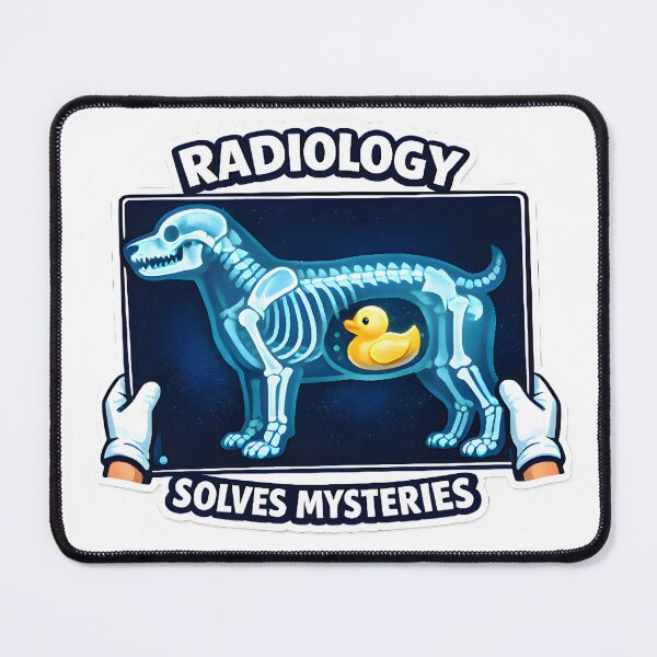 Item preview, Radiology Solves Mysteries – Funny Veterinary X-Ray Dog Design designed and sold by Bettybee00.