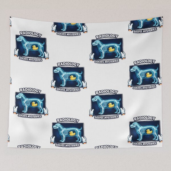 Item preview, Radiology Solves Mysteries – Funny Veterinary X-Ray Dog Design designed and sold by Bettybee00.