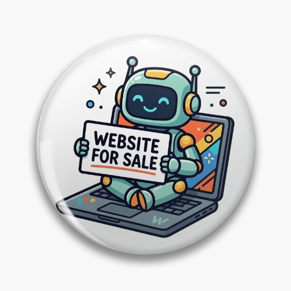 Item preview, Website For Sale - Cute Tech Mascot on Laptop Sticker Design designed and sold by WowDezign.