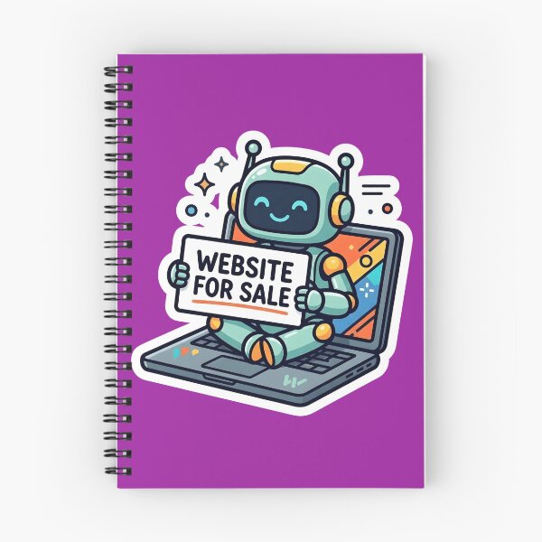 Item preview, Website For Sale - Cute Tech Mascot on Laptop Sticker Design designed and sold by WowDezign.