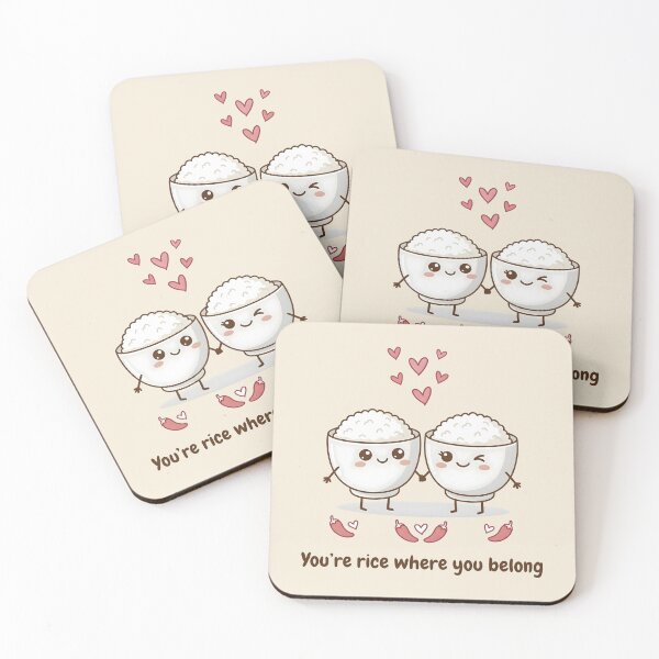 Item preview, I Love You Cute Rice Greeting  designed and sold by HowToCanadian.