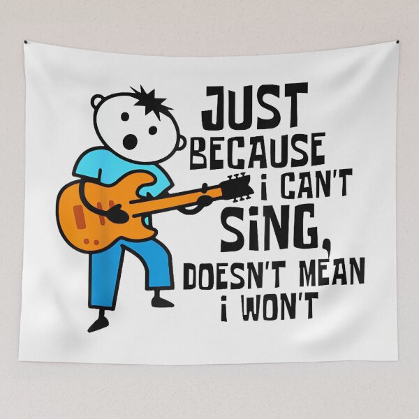 Item preview, Cute Just Because I Can't Sing Doesn't Mean I Won't For Men designed and sold by SethHHoward.
