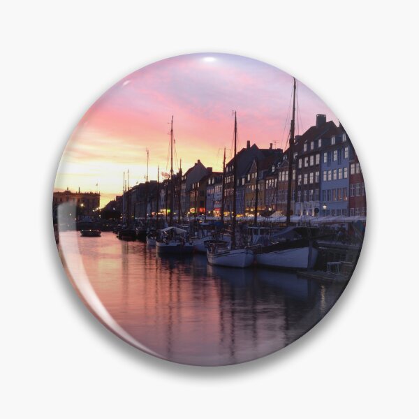 Item preview, Nyhavn Sunset Harbor Photography designed and sold by DrTol.