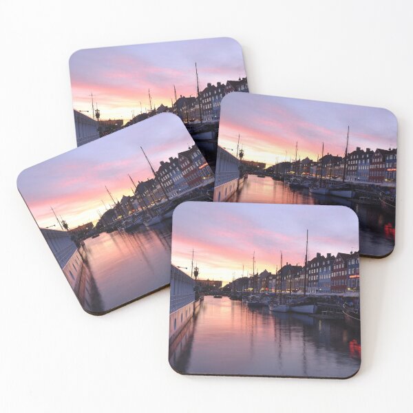 Item preview, Nyhavn Sunset Harbor Photography designed and sold by DrTol.