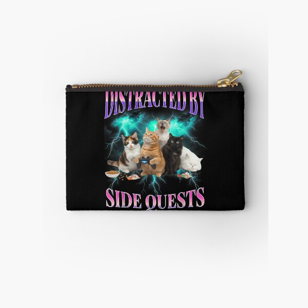 Item preview, Cats Side Quest Distracted Tabletop Funny Men Bootleg 90s designed and sold by PaulTSchafer.