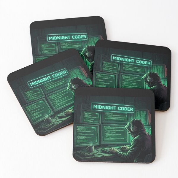 Item preview, Midnight Coder – Cyberpunk Programmer Coding Aesthetic designed and sold by Noctavia07.