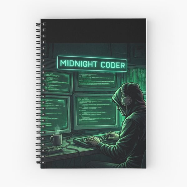 Item preview, Midnight Coder – Cyberpunk Programmer Coding Aesthetic designed and sold by Noctavia07.