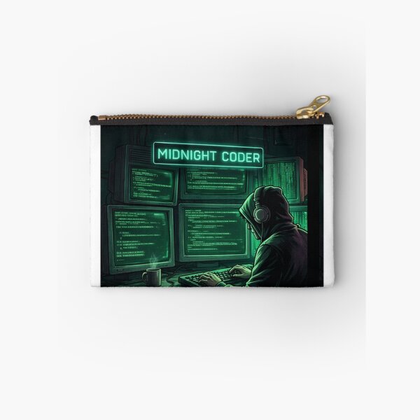 Item preview, Midnight Coder – Cyberpunk Programmer Coding Aesthetic designed and sold by Noctavia07.