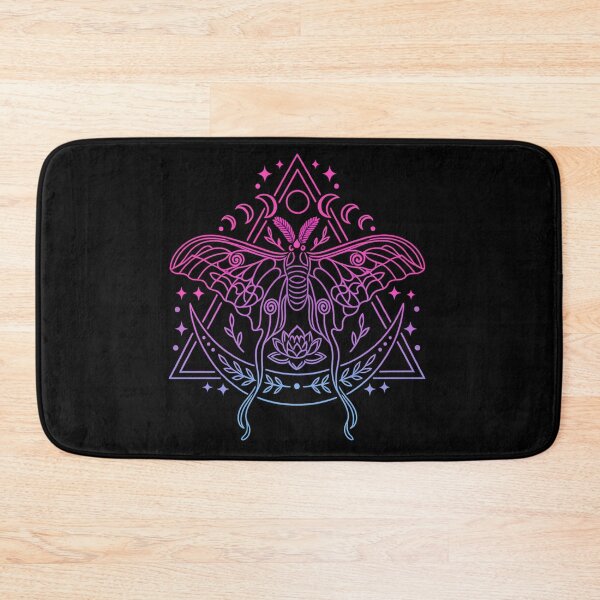 Item preview, Neon Lunar Moth Design, Celestial Line Art Graphic, Witchy Moon Phase Illustration, Boho Mystic Insect Aesthetic designed and sold by SezzyDesigns.