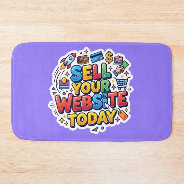 Item preview, Sell Your Website Today - Ecommerce Icons Sticker Design designed and sold by WowDezign.