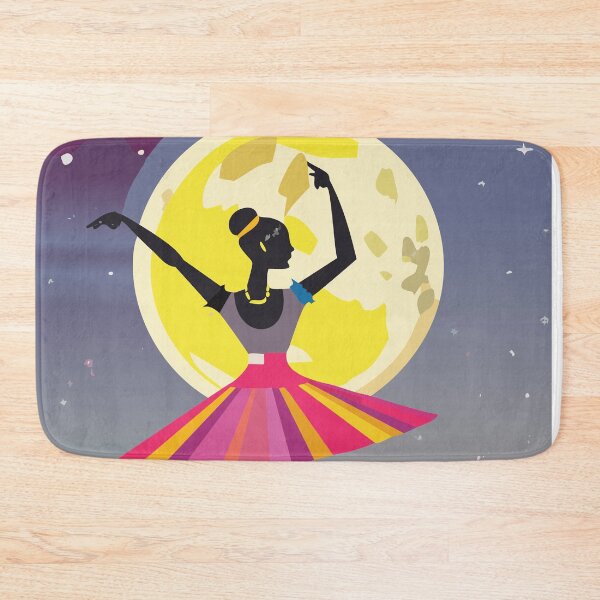 Item preview, Rainbow Moon Ballet Girl Cat Illustration Night designed and sold by VISO-art.