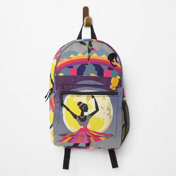 Item preview, Rainbow Moon Ballet Girl Cat Illustration Night designed and sold by VISO-art.