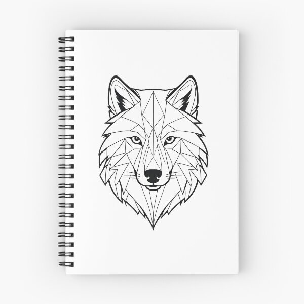 Item preview, Minimalist Wolf Line Art – Modern Symmetrical Animal Design - 2 designed and sold by RELAX STATION.