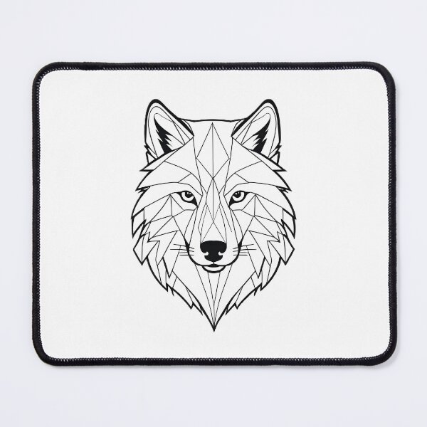 Item preview, Minimalist Wolf Line Art – Modern Symmetrical Animal Design - 2 designed and sold by RELAX STATION.