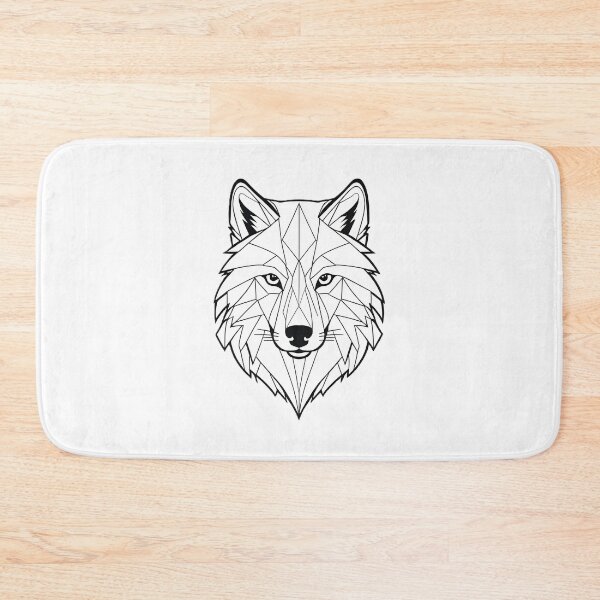 Item preview, Minimalist Wolf Line Art – Modern Symmetrical Animal Design - 2 designed and sold by RELAX STATION.