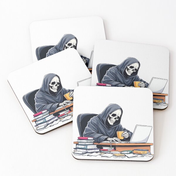 Item preview, grim reaper in office designed and sold by Colorfulsigns.