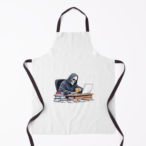 Item preview, grim reaper in office designed and sold by Colorfulsigns.