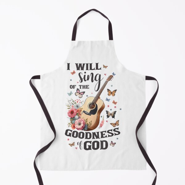 Item preview, Christian Floral Guitar I Will Sing of The Goodness of God designed and sold by SethHHoward.