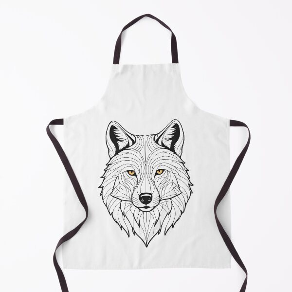 Item preview, Minimalist Wolf Line Art – Modern Symmetrical Animal Design - 3 designed and sold by RELAX STATION.