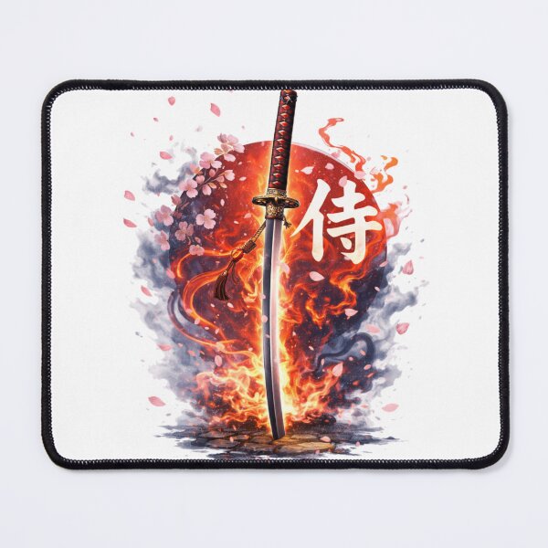Item preview, Katana Fire Samurai Symbol designed and sold by RØNI AI.