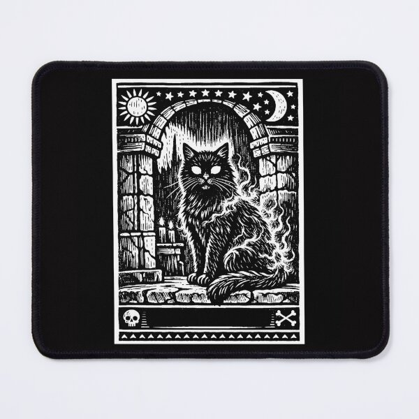 Item preview, Moonlit Gothic Cat with Enchanted Eyes #4 designed and sold by Helios Be. Lavsh.