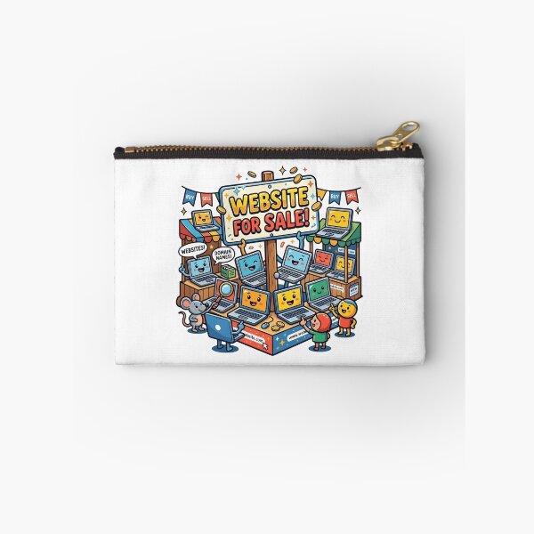 Item preview, Website For Sale - Cartoon Laptop Marketplace Sticker Design designed and sold by WowDezign.
