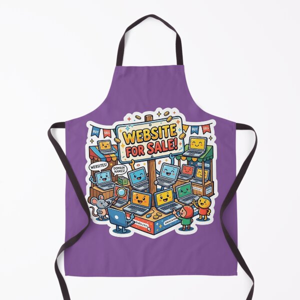 Item preview, Website For Sale - Cartoon Laptop Marketplace Sticker Design designed and sold by WowDezign.
