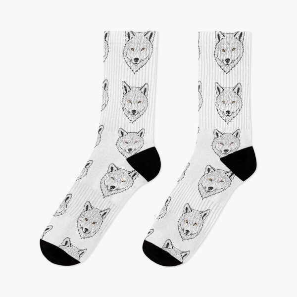 Item preview, Minimalist Wolf Line Art – Modern Symmetrical Animal Design - 5 designed and sold by RELAX STATION.