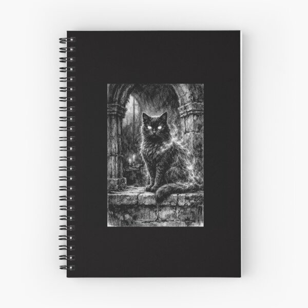 Item preview, Moonlit Gothic Cat with Enchanted Eyes #5 designed and sold by Helios Be. Lavsh.