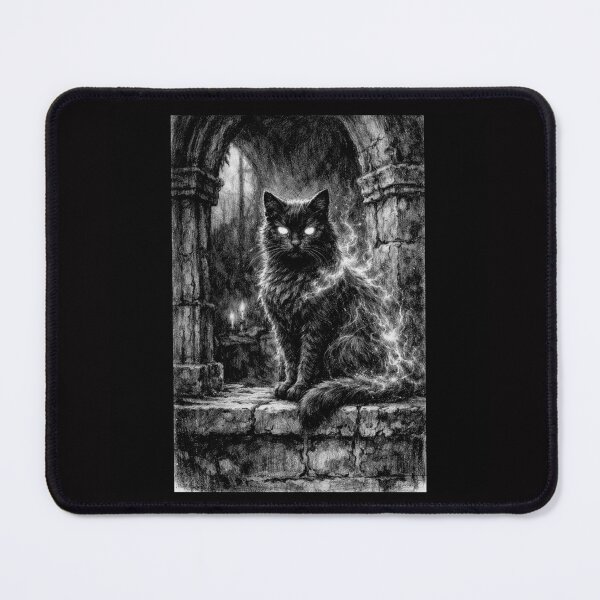Item preview, Moonlit Gothic Cat with Enchanted Eyes #5 designed and sold by Helios Be. Lavsh.