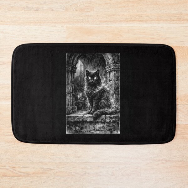 Item preview, Moonlit Gothic Cat with Enchanted Eyes #5 designed and sold by Helios Be. Lavsh.