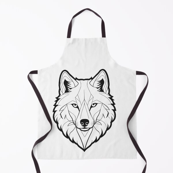 Item preview, Minimalist Wolf Line Art – Modern Symmetrical Animal Design - 6 designed and sold by RELAX STATION.