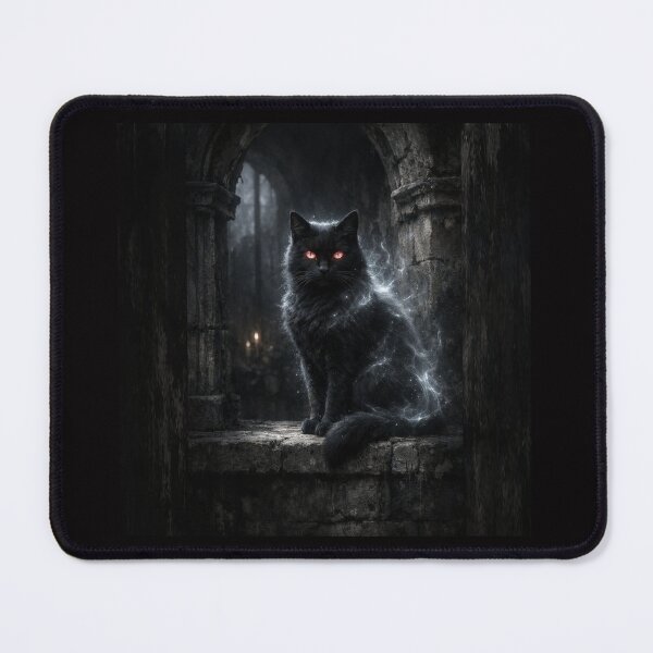 Item preview, Moonlit Gothic Cat with Enchanted Eyes #6 designed and sold by Helios Be. Lavsh.