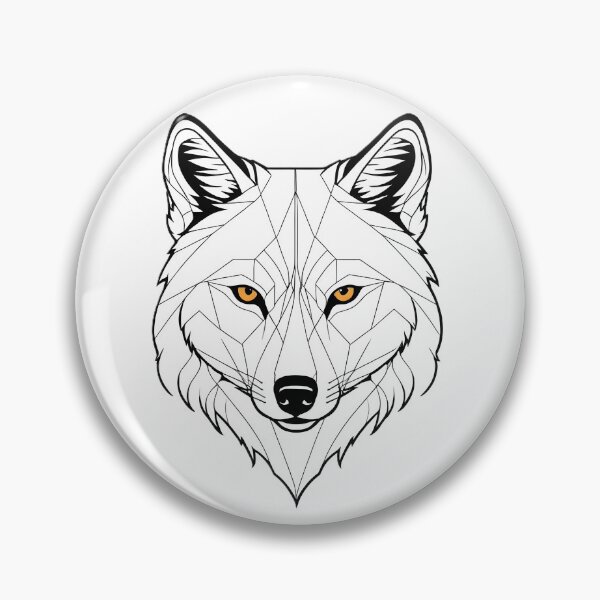 Item preview, Minimalist Wolf Line Art – Modern Symmetrical Animal Design - 7 designed and sold by RELAX STATION.