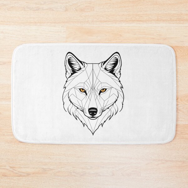 Item preview, Minimalist Wolf Line Art – Modern Symmetrical Animal Design - 7 designed and sold by RELAX STATION.