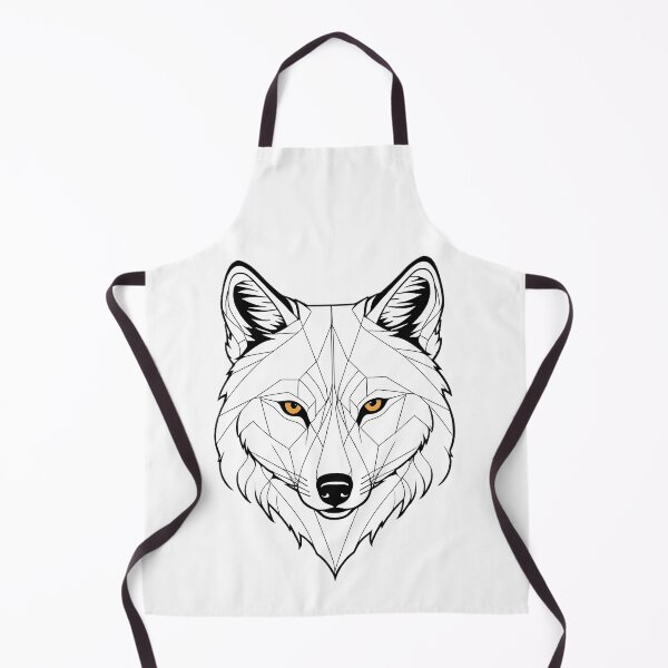 Item preview, Minimalist Wolf Line Art – Modern Symmetrical Animal Design - 7 designed and sold by RELAX STATION.