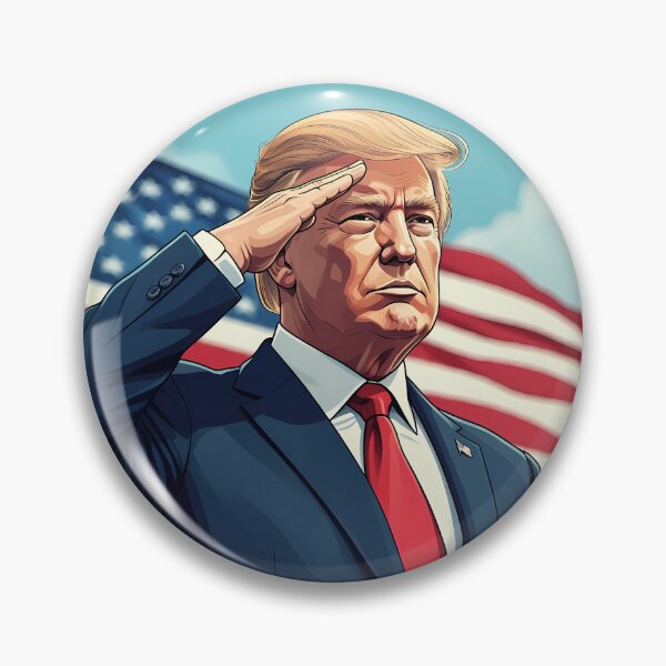 Item preview, Donald Trump 2024 Commander-in-chief Saluting designed and sold by deelitt.