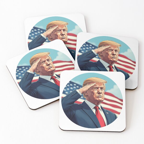 Item preview, Donald Trump 2024 Commander-in-chief Saluting designed and sold by deelitt.