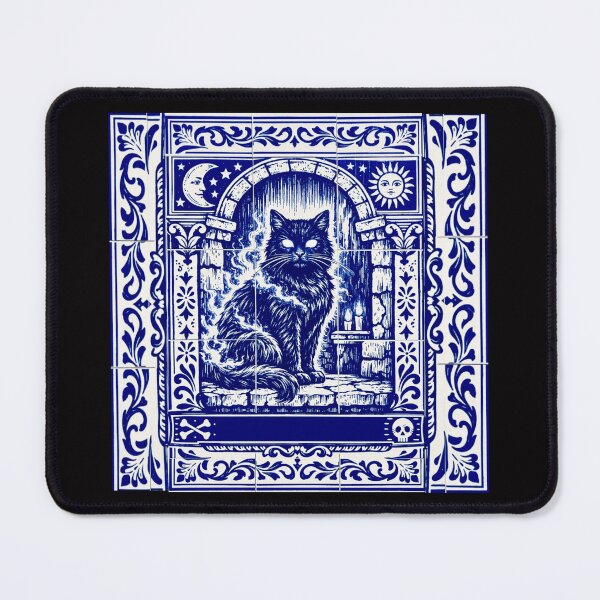 Item preview, Moonlit Gothic Cat with Enchanted Eyes #7 designed and sold by Helios Be. Lavsh.