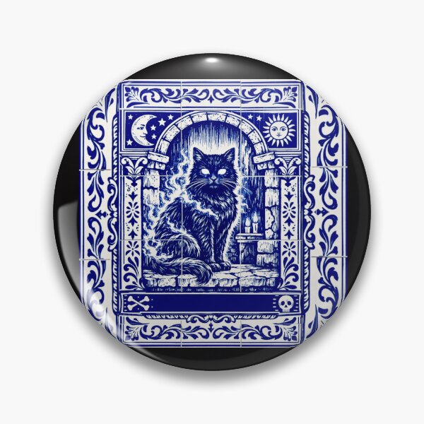 Item preview, Moonlit Gothic Cat with Enchanted Eyes #7 designed and sold by Helios Be. Lavsh.