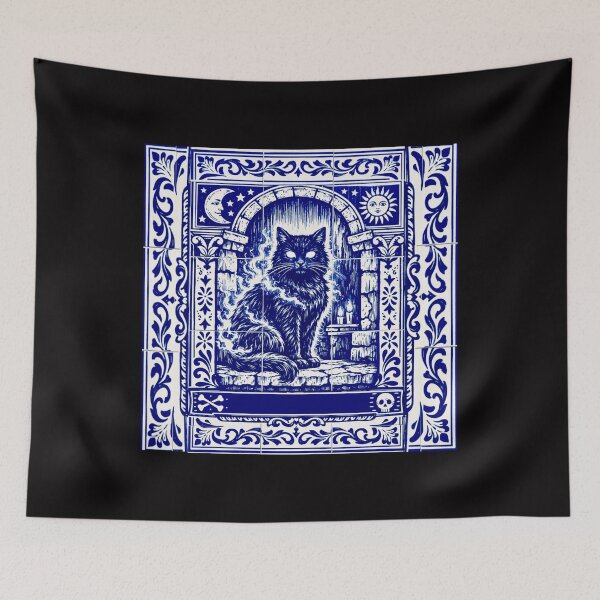 Item preview, Moonlit Gothic Cat with Enchanted Eyes #7 designed and sold by Helios Be. Lavsh.