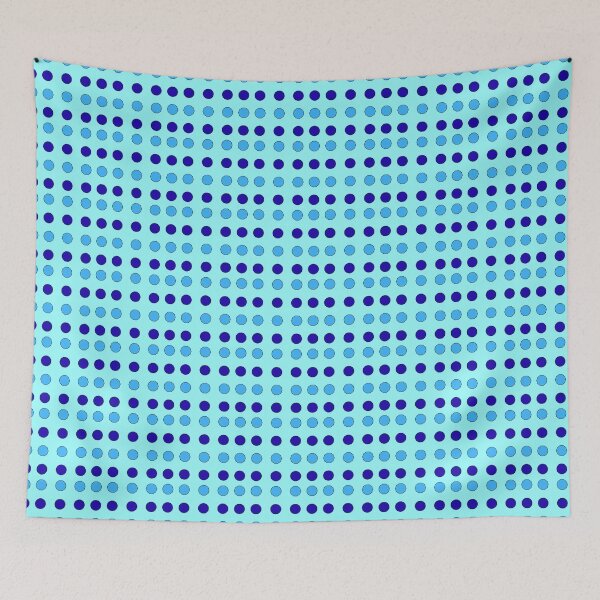Item preview, Light Blue Decagons and Dark Blue Stars on Cyan background pattern designed and sold by fev-rocks.