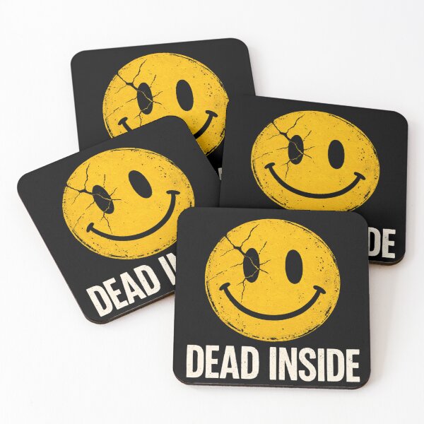 Item preview, Dead Inside Smiley Face Funny Dark Humor Meme Design designed and sold by VibeOffline Studio.