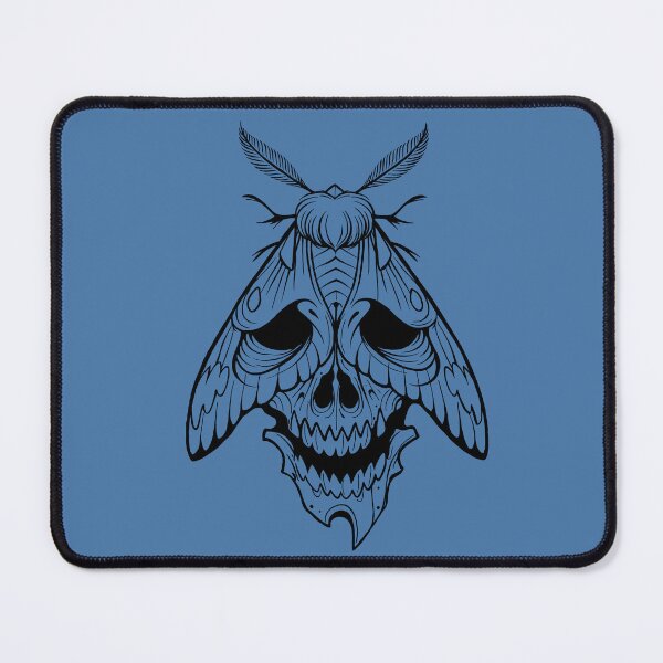 Item preview, Moth skull tattoostyle designed and sold by Pamelarts.