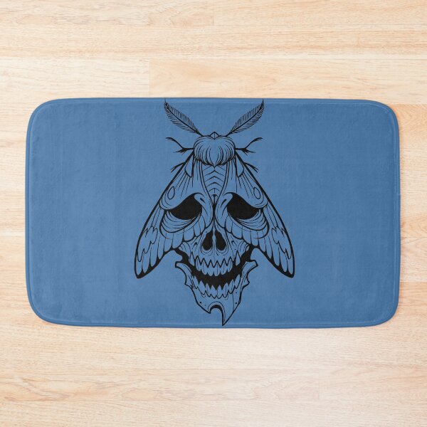 Item preview, Moth skull tattoostyle designed and sold by Pamelarts.