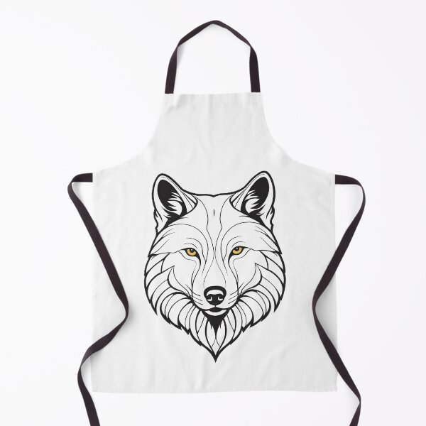 Item preview, Minimalist Wolf Line Art – Modern Symmetrical Animal Design - 8 designed and sold by RELAX STATION.