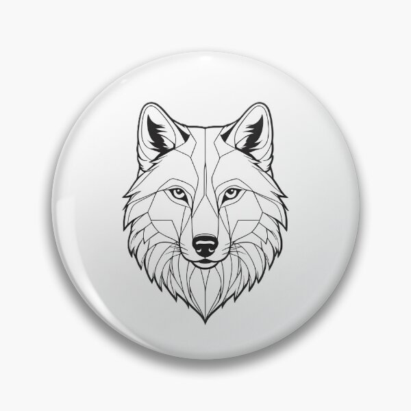 Item preview, Minimalist Wolf Line Art – Modern Symmetrical Animal Design - 9 designed and sold by RELAX STATION.